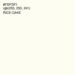 #FDFDF1 - Rice Cake Color Image